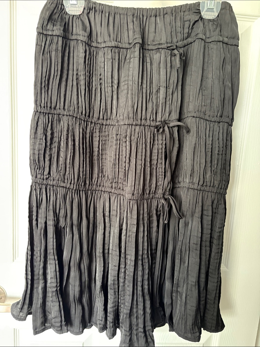 NWT Free People Adorable Black Tiered Boho Skirt